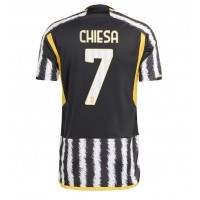 Billiga Juventus Federico Chiesa #7 Hemma fotbollskläder 2023-24 Kortärmad
